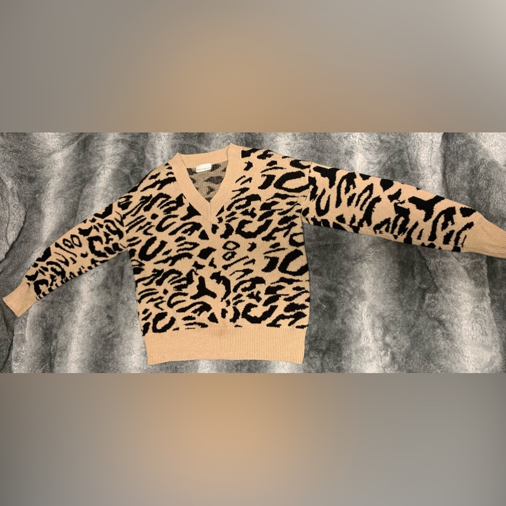 Self Crush Animal Print Sweater